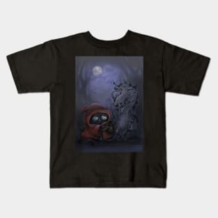 Bad Wolf Meets Little Red Kids T-Shirt